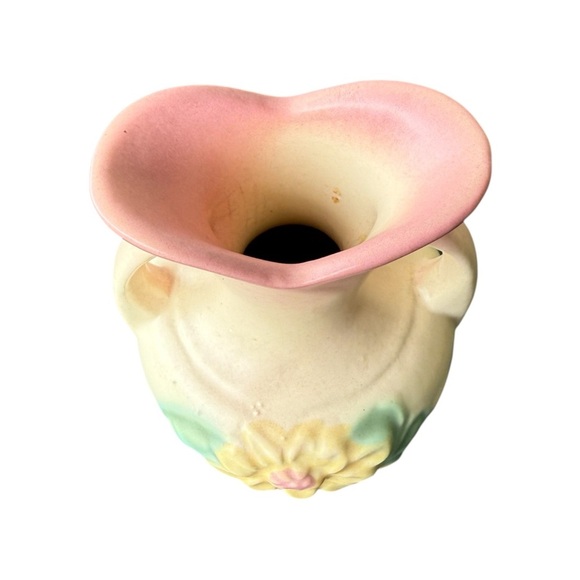 1940s Hull art Pottery Vase 5.75" matte pink - Picture 3 of 5